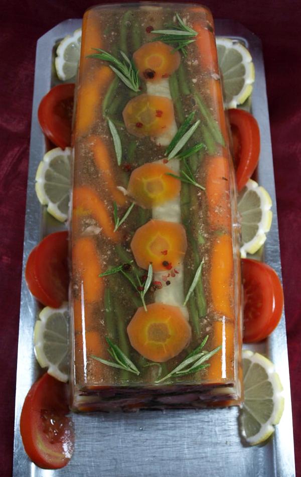 Terrine de lapin aux petits légumes